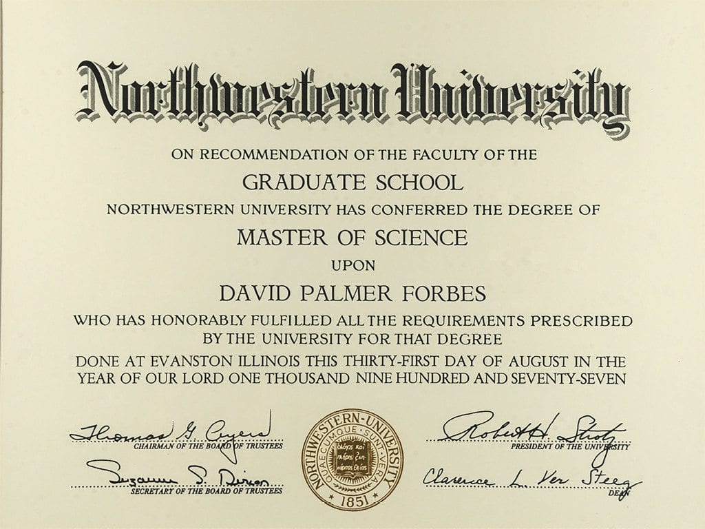 Northwestern University Master of Science